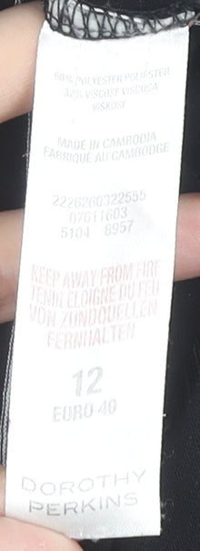 Dorothy Perkins Women's Black Striped Bodycon Dress