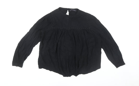 Womens UK Size 18 Marks and Spencer Black  Blouse
