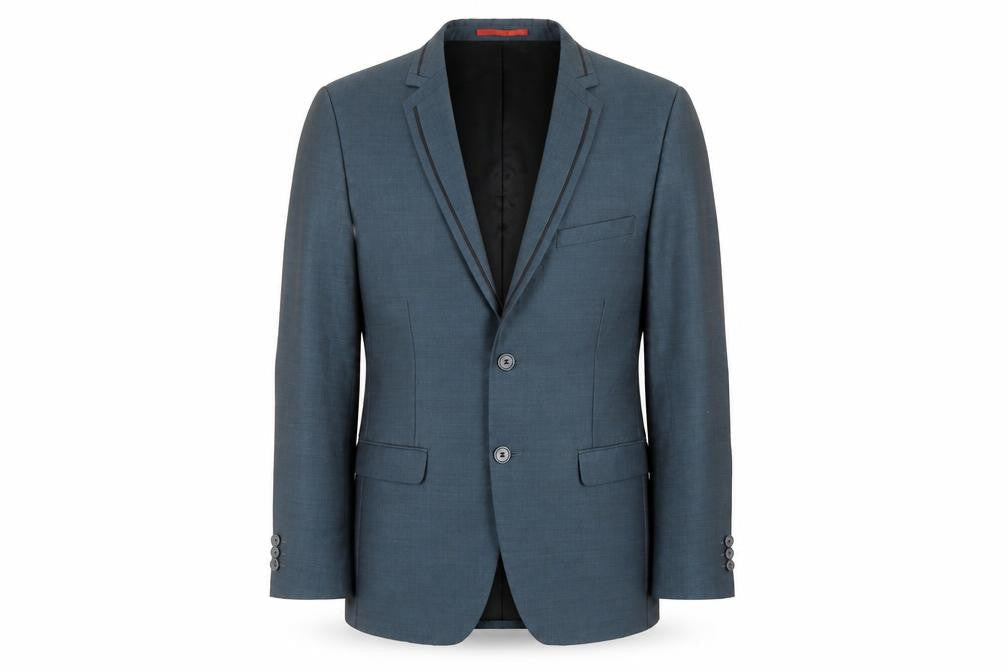 Mens UK Size 38 Lambretta Regular Blue Suit Jacket