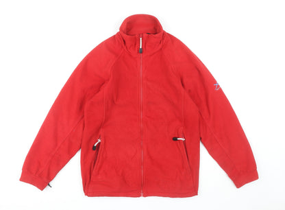 X-ERT Women's Red Fleece Jacket, Size 10, Casual Wear
