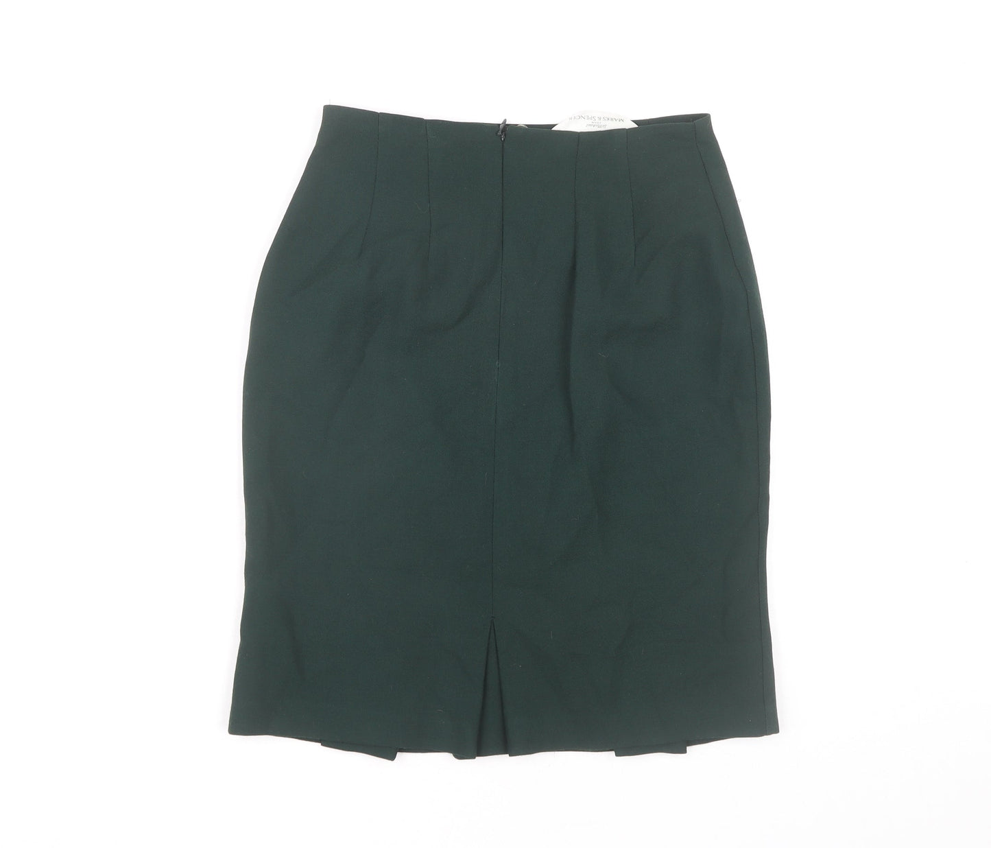 Marks and Spencer Women's Green Knee Length Pencil Skirt