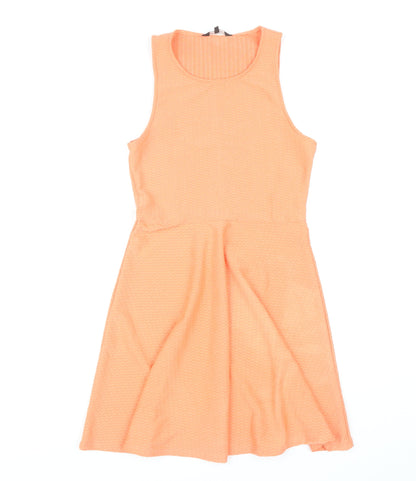 New Look Women’s Orange Skater Dress Size 10