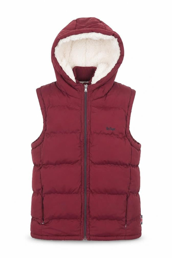 Womens UK Size 10 Lee Cooper Red Puffer Jacket