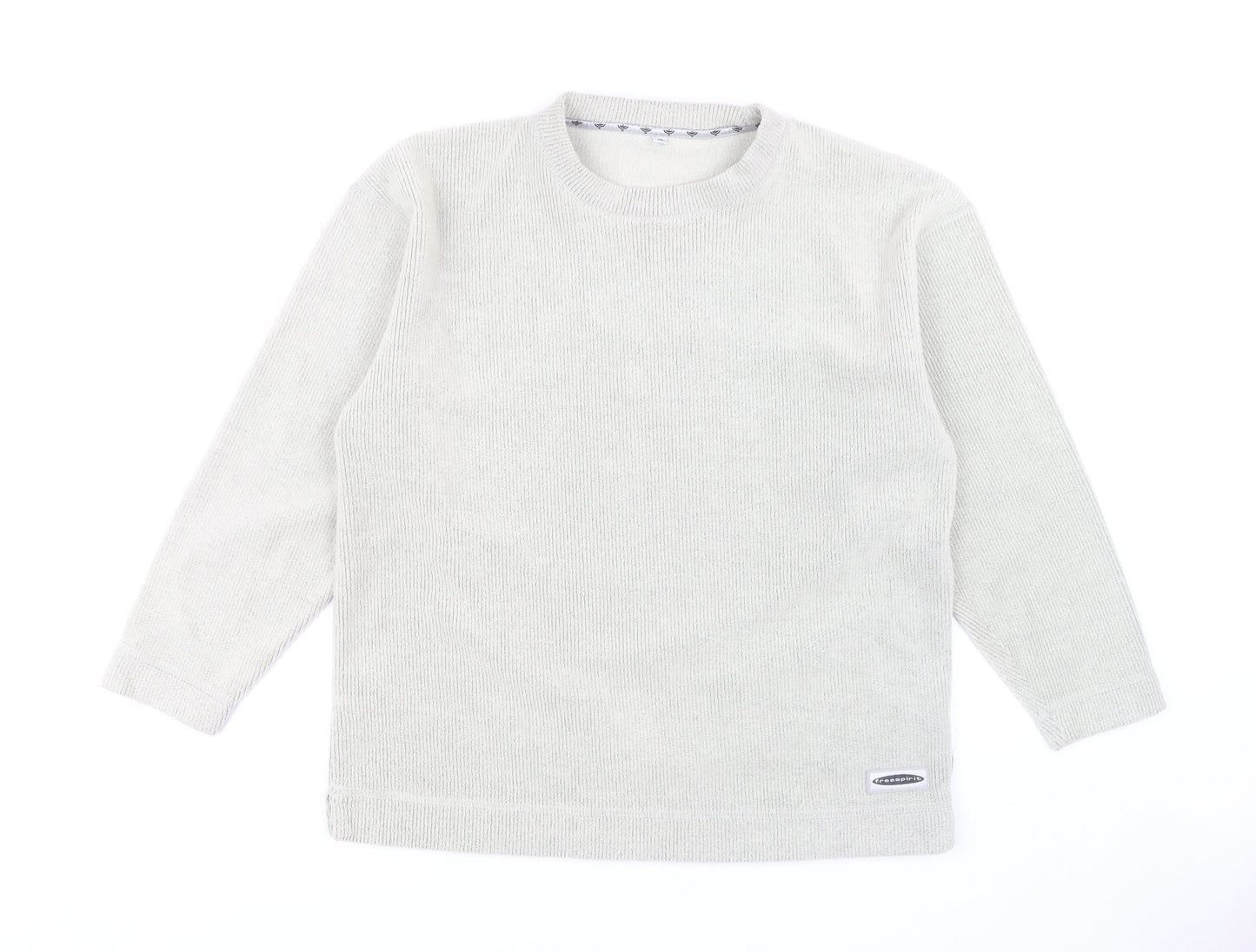 Freespirit Men's Ivory Knit Pullover Sweatshirt M