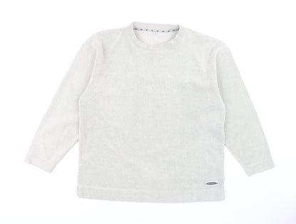 Freespirit Men's Ivory Knit Pullover Sweatshirt M