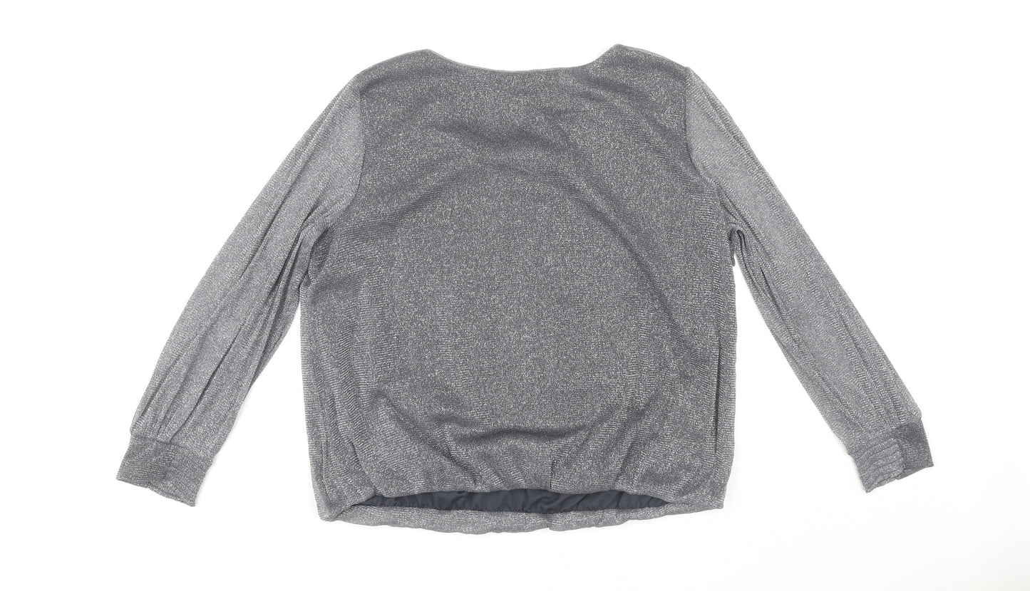 Womens UK Size 18 Wallis Grey  Blouse