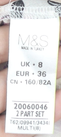 Womens UK Size 8 Marks and Spencer Multicoloured  Blouse