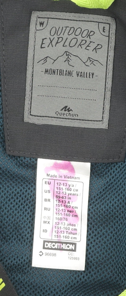 Teens UK Size S DECATHLON Grey Rain Coat