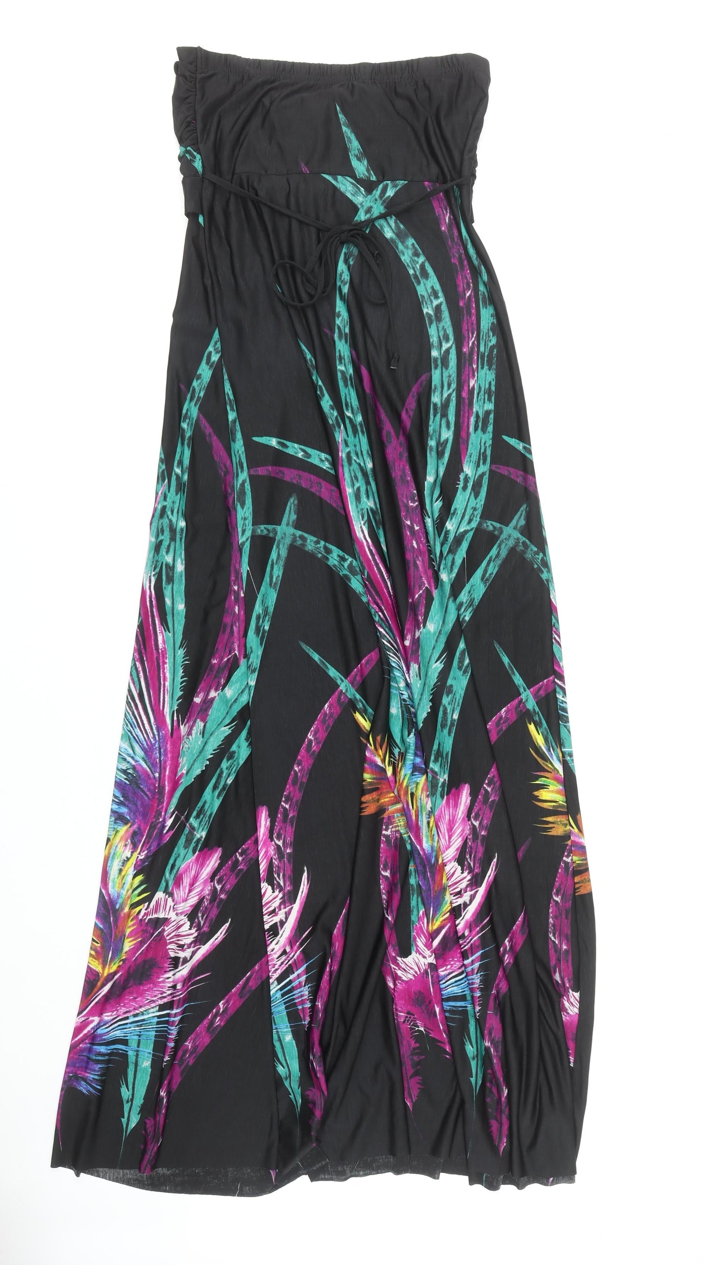 Apricot Women's Multicoloured Strapless Long Dress M