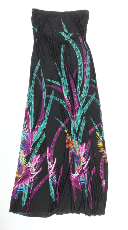 Apricot Women's Multicoloured Strapless Long Dress M
