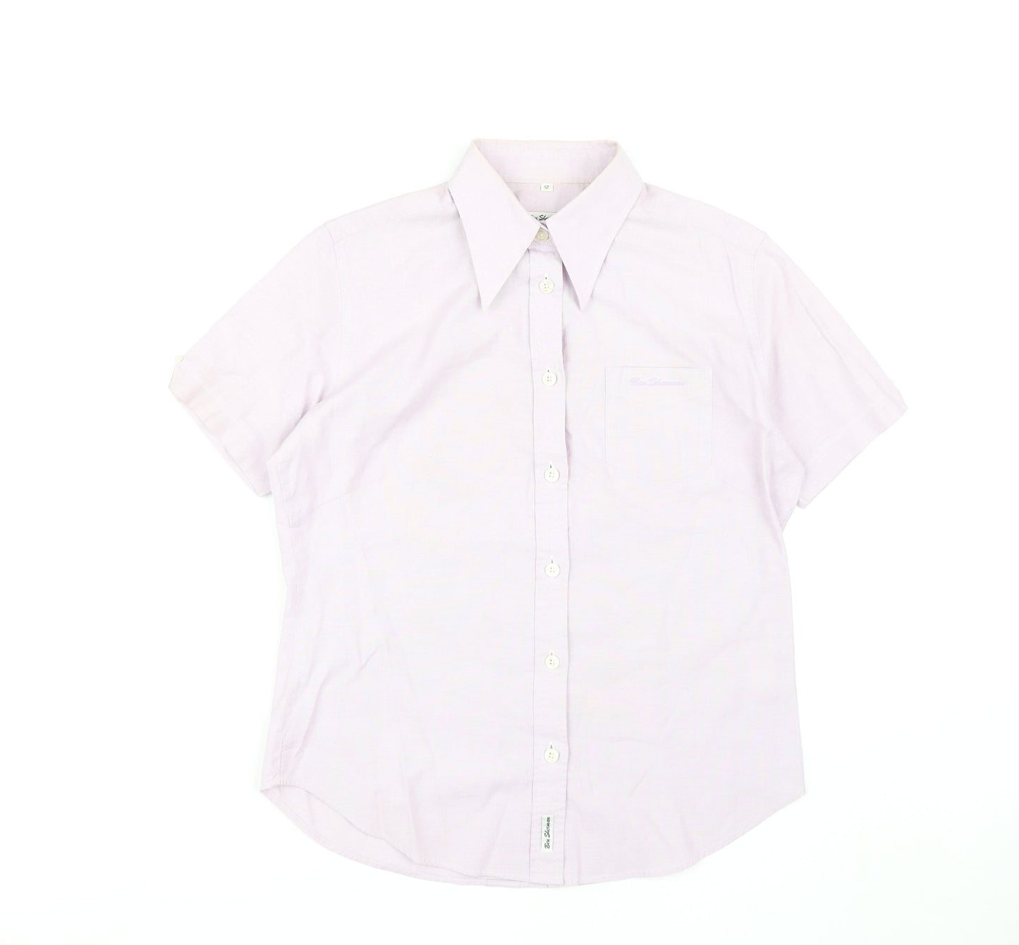 Ben Sherman Women's Pink Button-Up Shirt Size 12