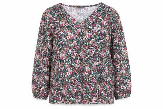 Womens UK Size 12 Bonmarché Multicoloured Basic T-Shirt
