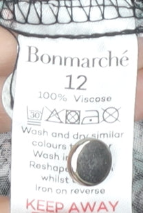 Bonmarché Women’s Floral Viscose Top, UK Size 12