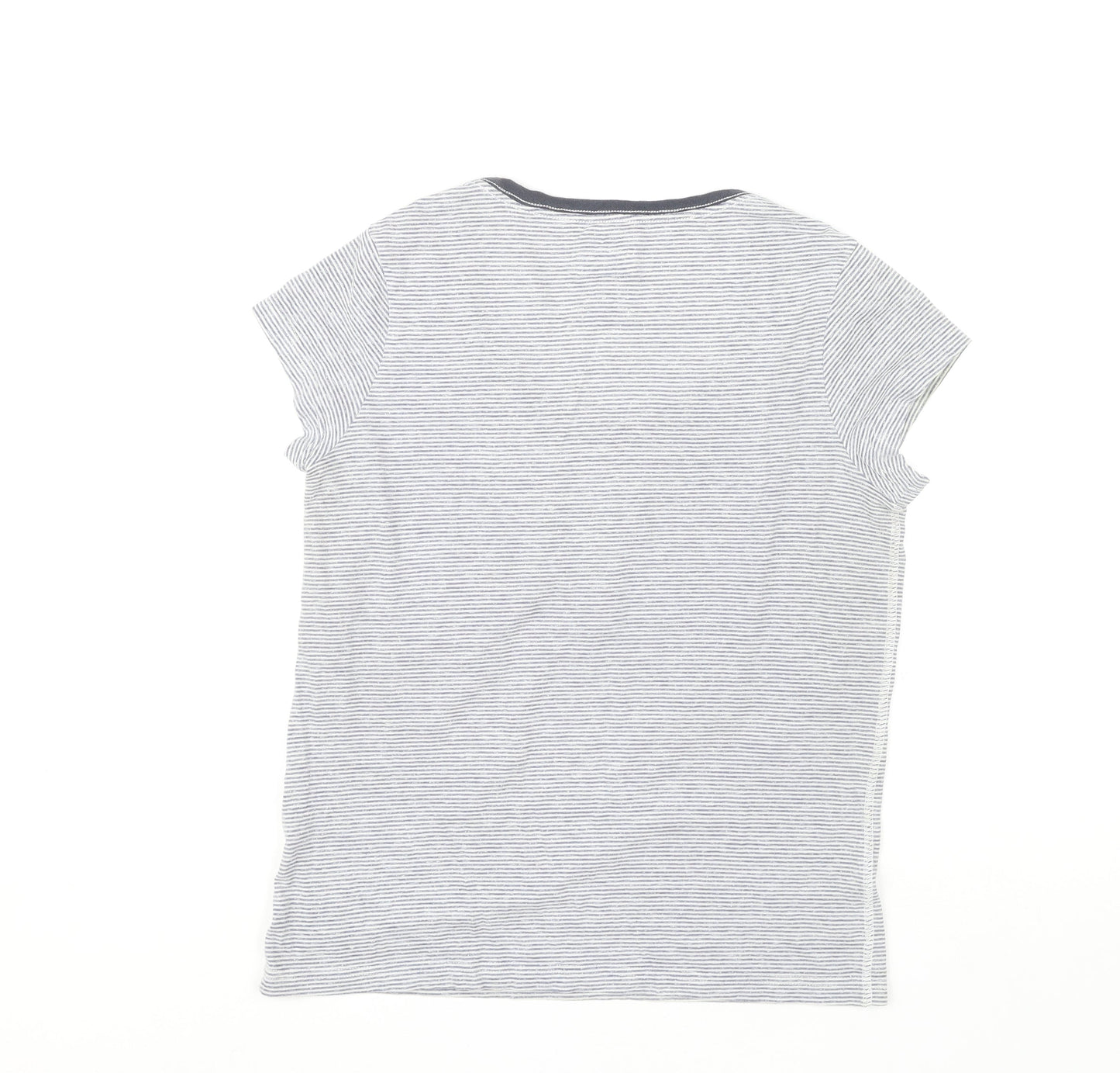 Jack Wills Women's Blue Striped T-Shirt Size 4