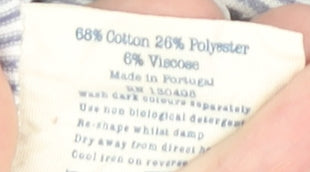 Jack Wills Women's Blue Striped T-Shirt Size 4