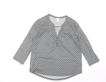 Womens UK Size 12 H&M Multicoloured Basic Blouse