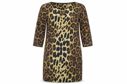 Zara Basic Women's Multicoloured Animal Print Dress 12