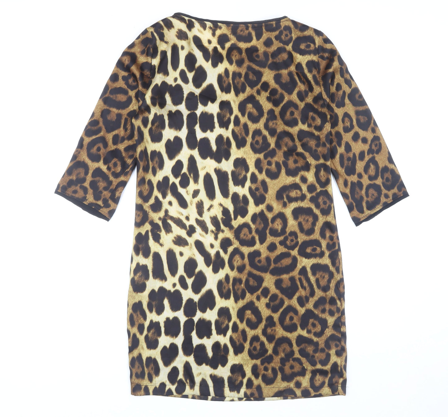 Zara Basic Women's Multicoloured Animal Print Dress 12