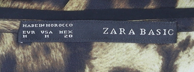 Zara Basic Women's Multicoloured Animal Print Dress 12