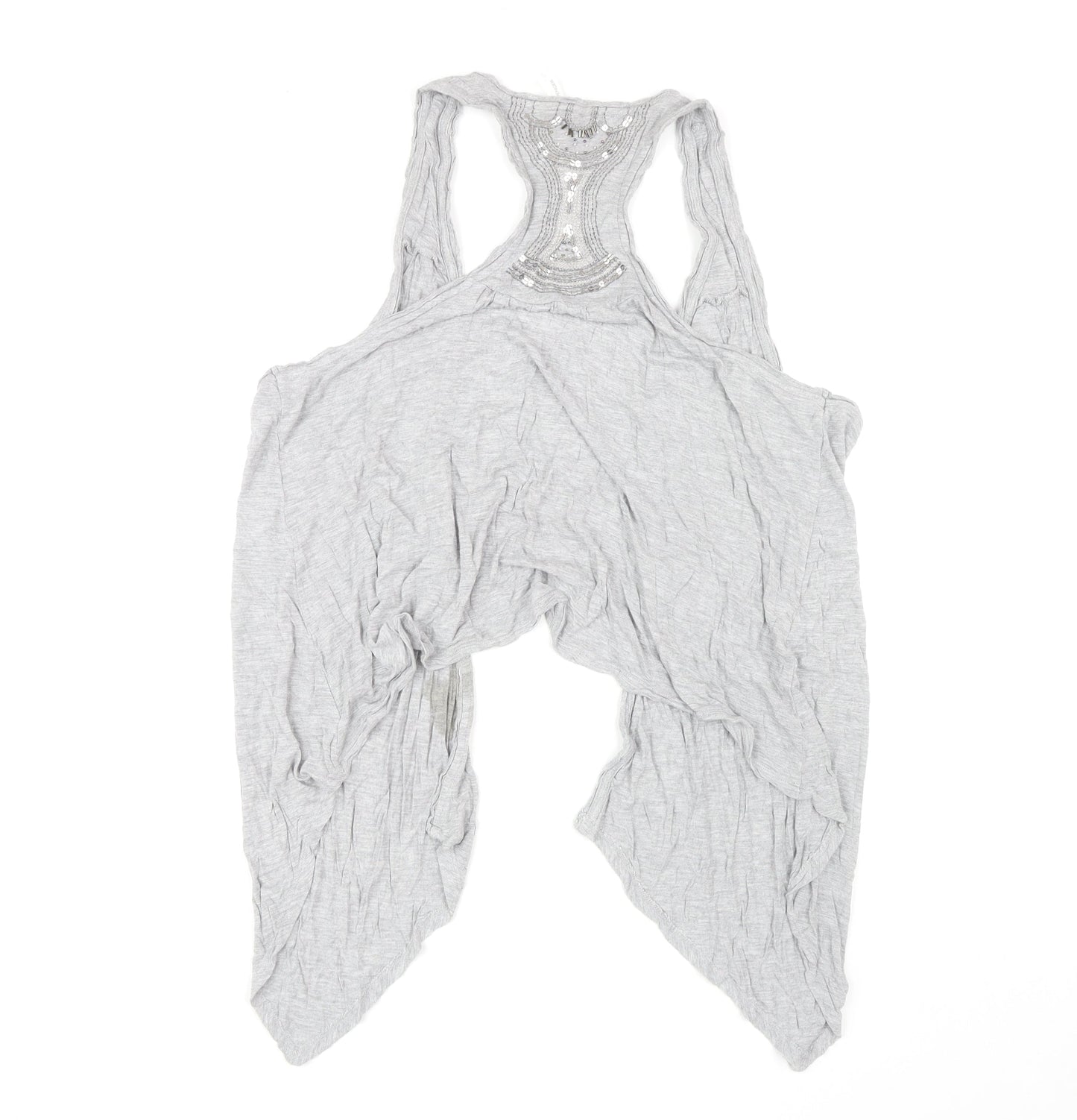 Womens UK Size 18 Marks and Spencer Grey Cape Jumper