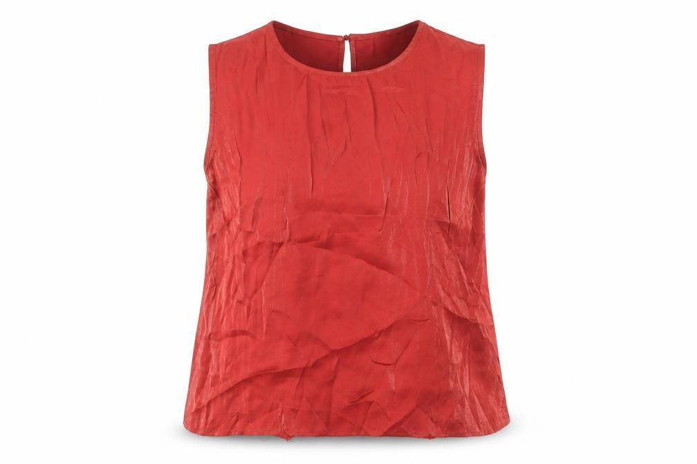 Womens UK Size L Gloria Vanderbilt Red Basic Tank