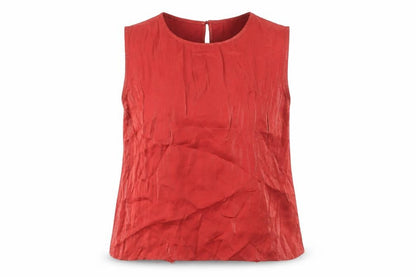 Womens UK Size L Gloria Vanderbilt Red Basic Tank