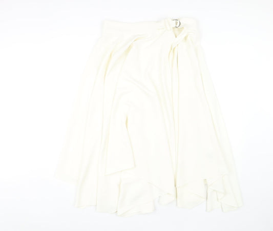 Marks and Spencer Women's White Skirt, Size 16