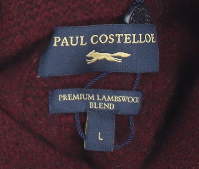 Paul Costelloe Men's Red Pullover Jumper L Size