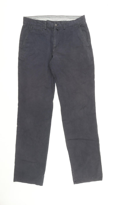 Racing Green Men's Blue Chino Trousers Size L