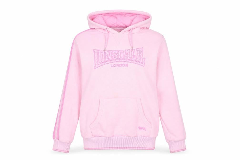 Womens UK Size 10 Lonsdale Pink Hoodie Hoodie