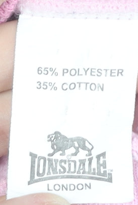 Lonsdale Women's Pink Hoodie, Size 10, Casual Wear