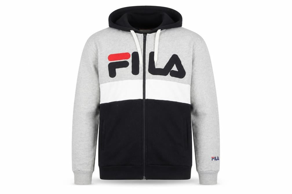 Mens UK Size M FILA Multicoloured Full Zip Hoodie
