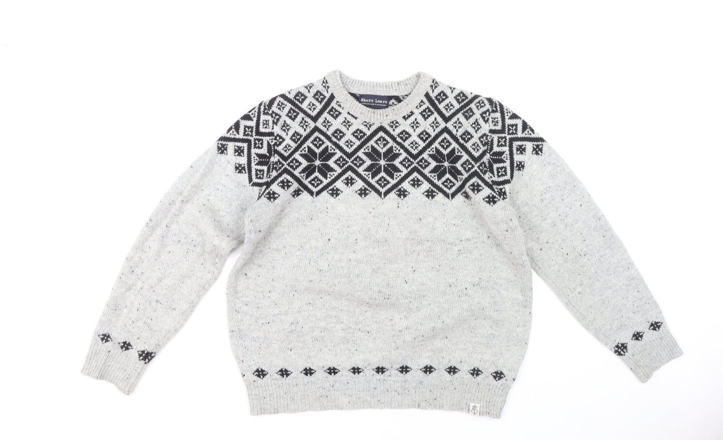 Shore Leave Men's Grey Pullover Jumper Size L