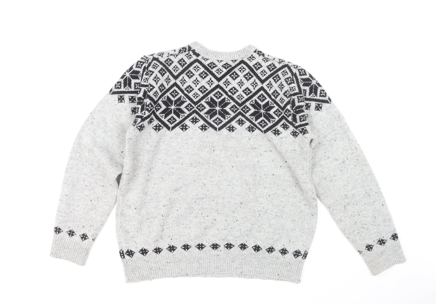 Shore Leave Men's Grey Pullover Jumper Size L