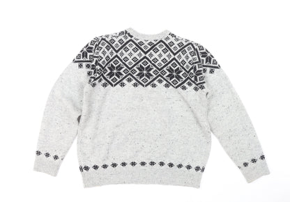 Shore Leave Men's Grey Pullover Jumper Size L