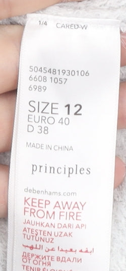 Womens UK Size 12 Principles Grey Pullover Jumper