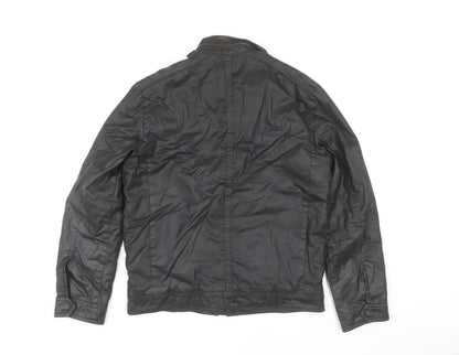 Mens UK Size S John Lewis Black Basic Jacket