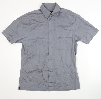 Next Men's Grey Casual Cotton Shirt, Size S