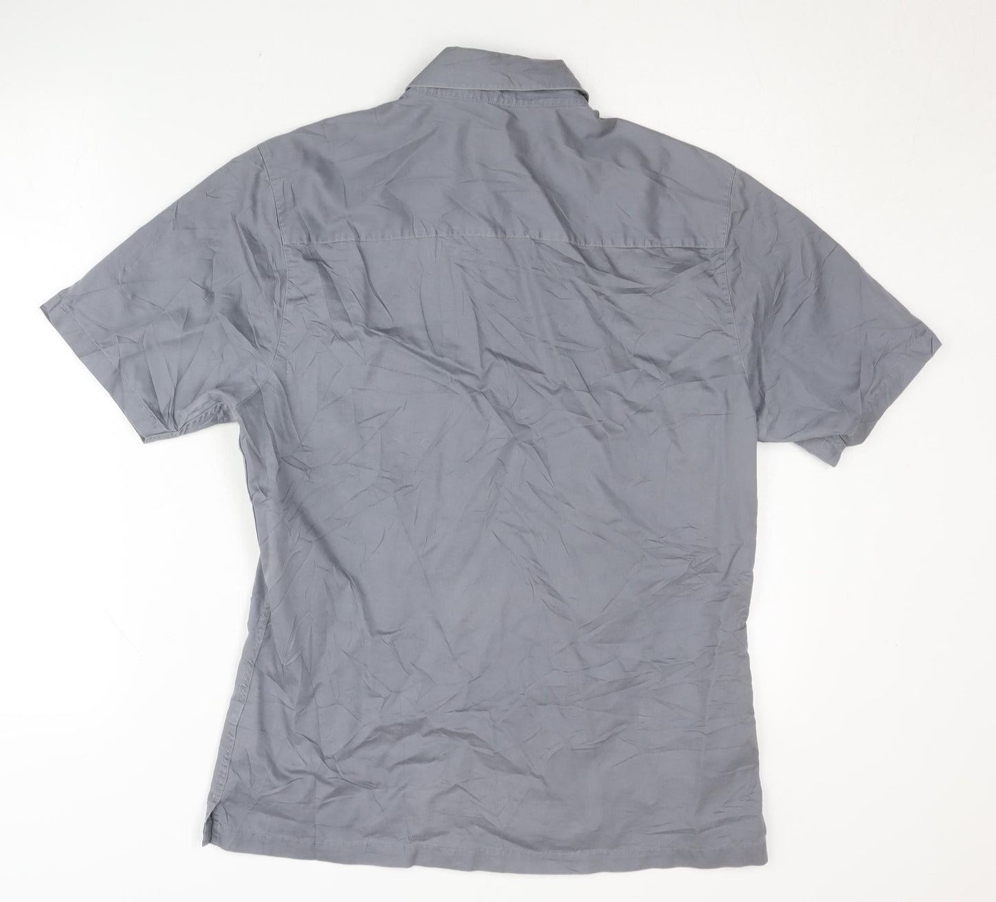 Next Men's Grey Casual Cotton Shirt, Size S