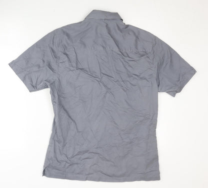 Next Men's Grey Casual Cotton Shirt, Size S
