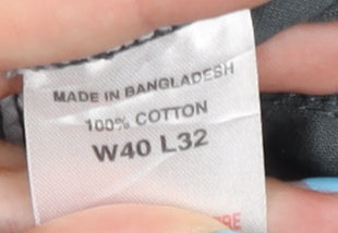 Oak Valley Men's Grey Chino Trousers Size 40