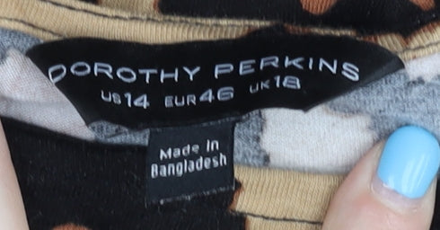 Dorothy Perkins Women’s Multicoloured Animal Print Dress