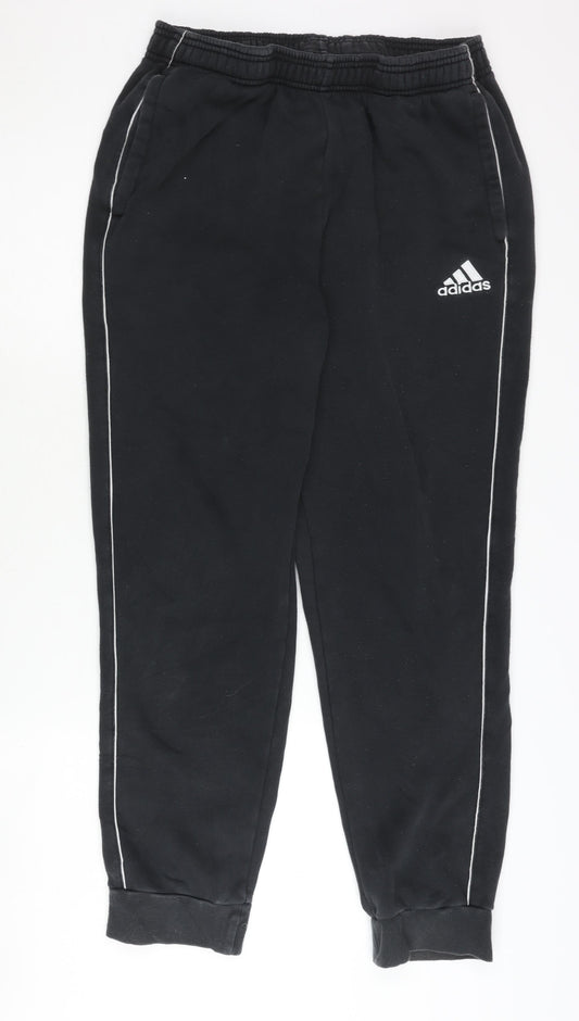 Adidas Men's Black Jogger Trousers, Size L, for Activewear