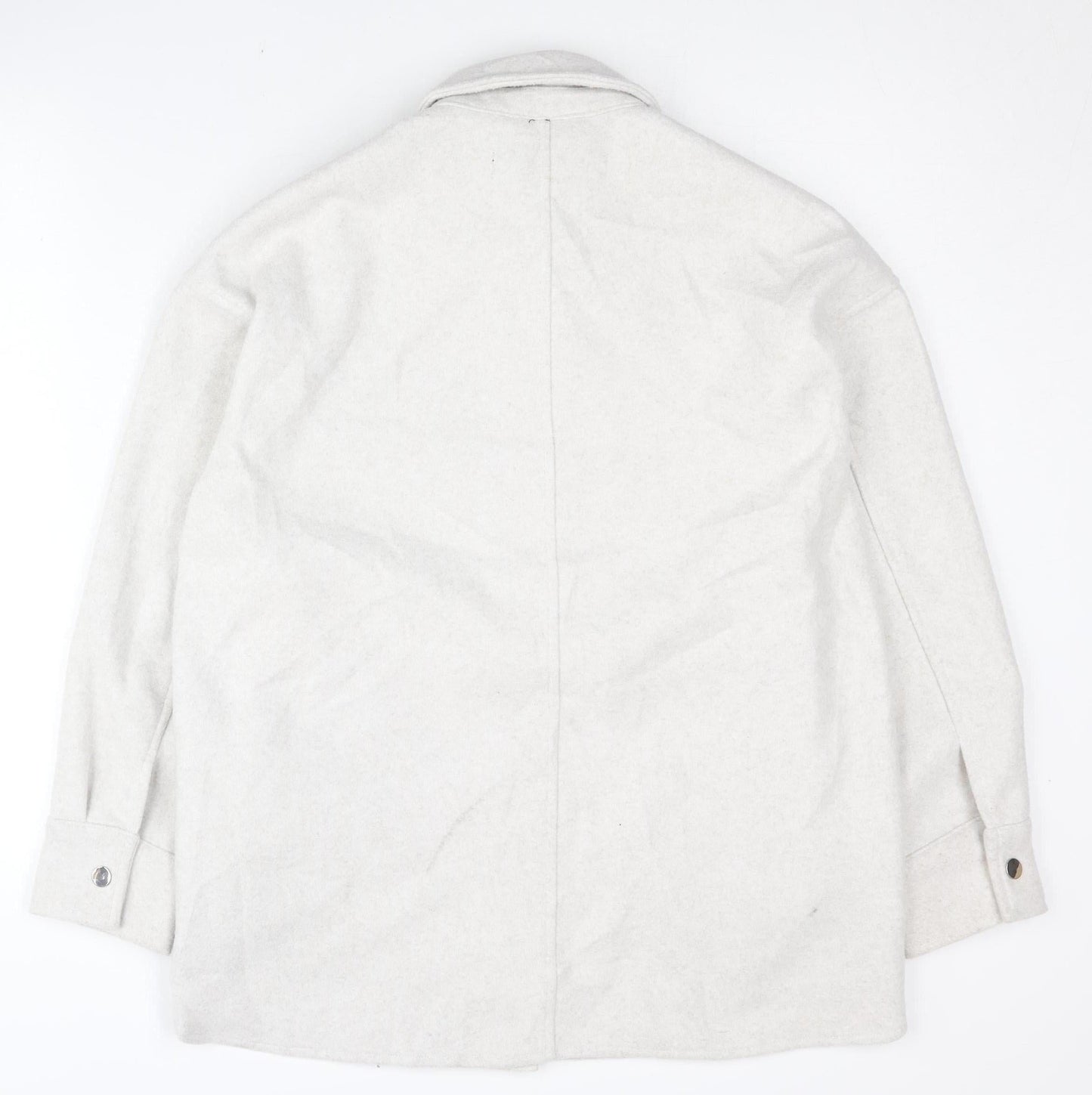Womens UK Size XS Zara Ivory Basic Jacket