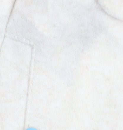 Womens UK Size XS Zara Ivory Basic Jacket