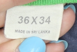 Gap Men's Blue Chino Trousers, Size 36L, Button Closure