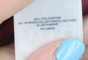 Lands' End Women's Red Velvet T-Shirt XS