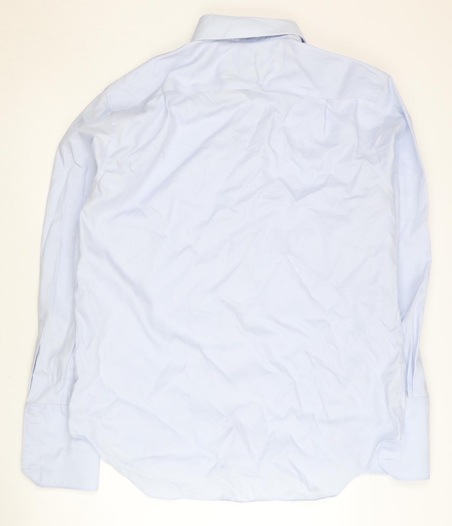 Mens UK Collar Size XL Marks and Spencer Smart Blue  Dress Shirt