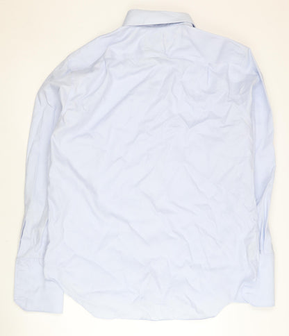 Mens UK Collar Size XL Marks and Spencer Smart Blue  Dress Shirt