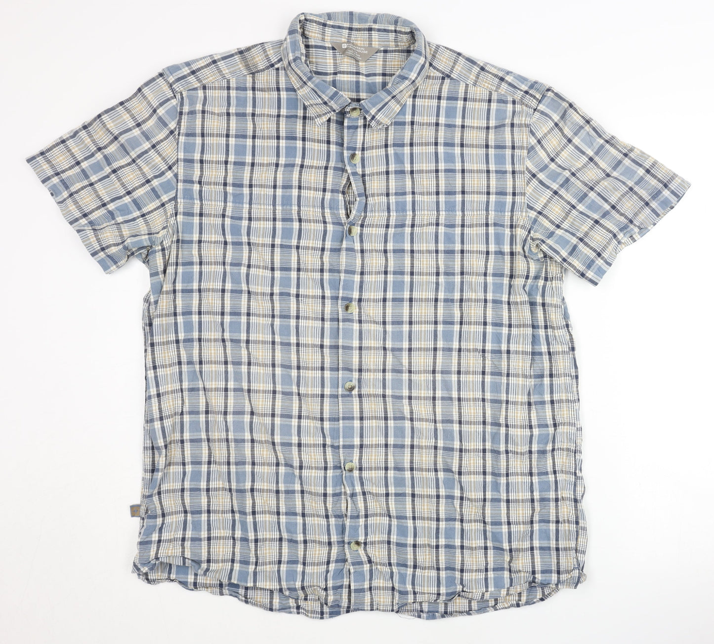 Mountain Warehouse Men's Blue Plaid Shirt XL